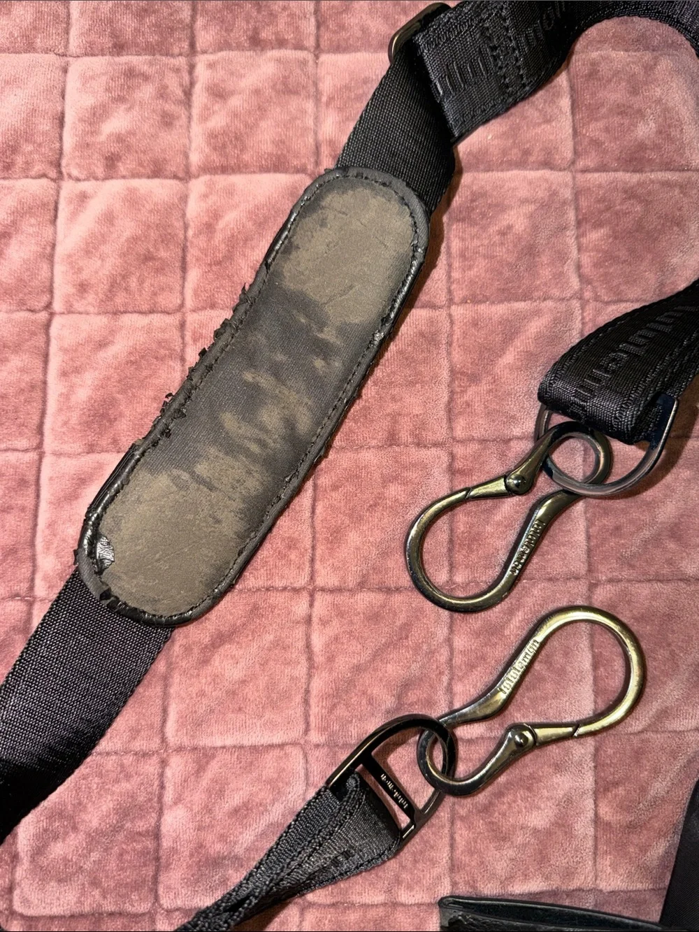 lululemon athletica Black Nylon Drawstring Tote